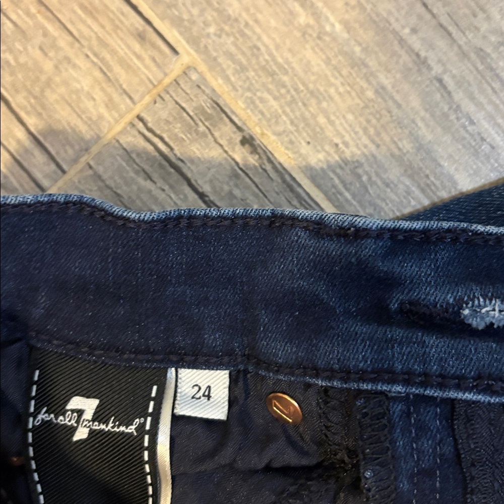 Dark Blue Women's Jeans - Picture 3 of 4